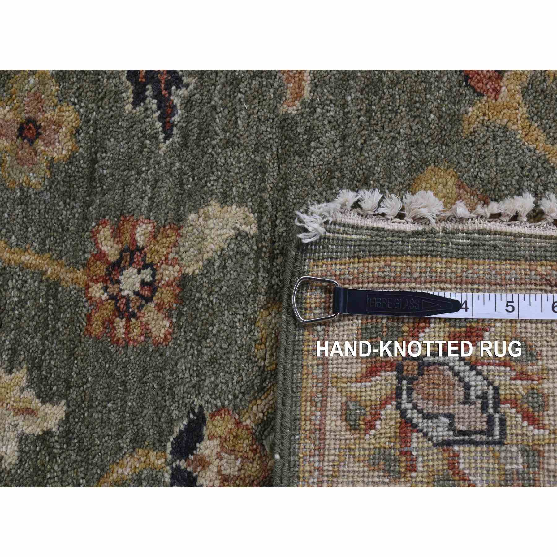 Oushak-And-Peshawar-Hand-Knotted-Rug-438170