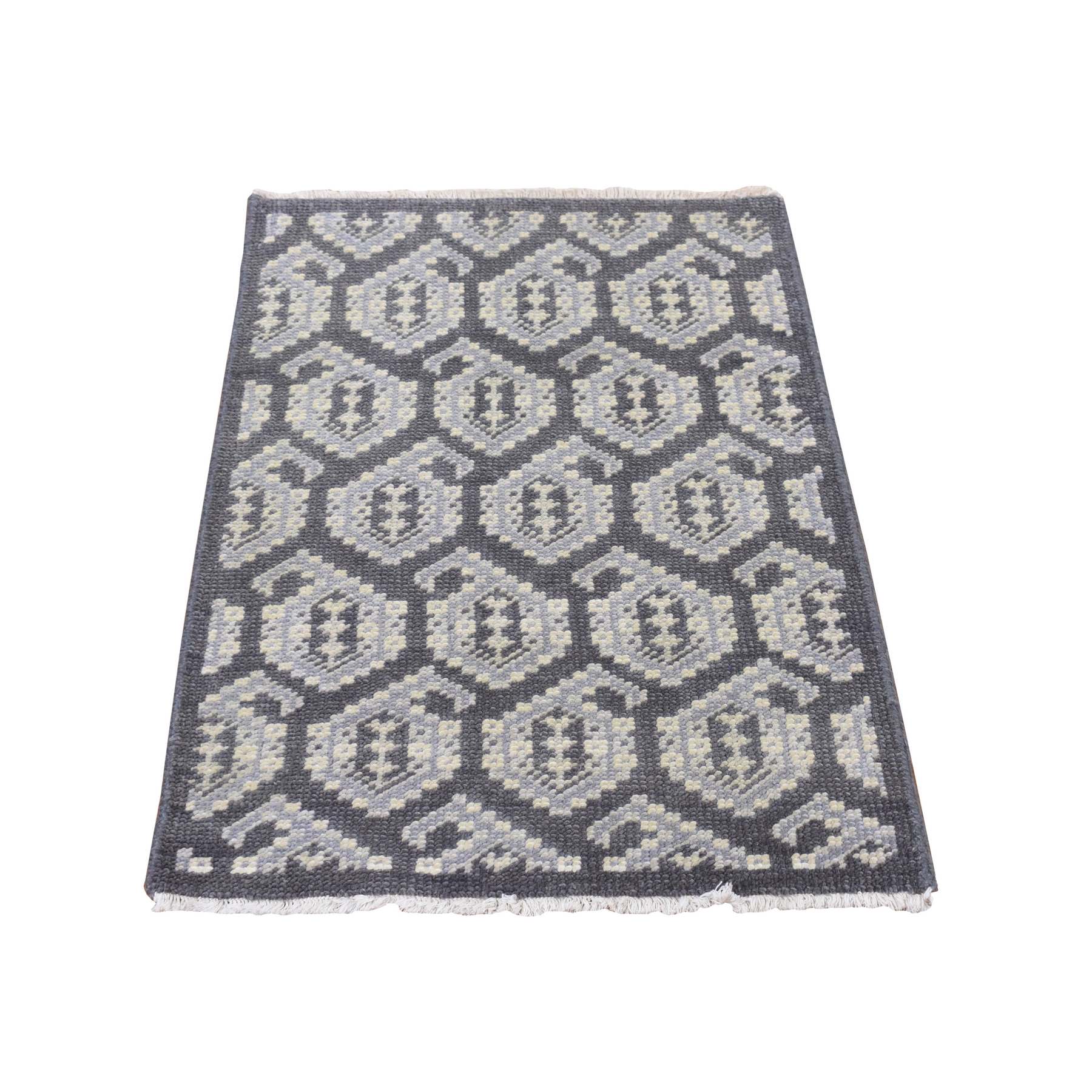 Oushak-And-Peshawar-Hand-Knotted-Rug-439610