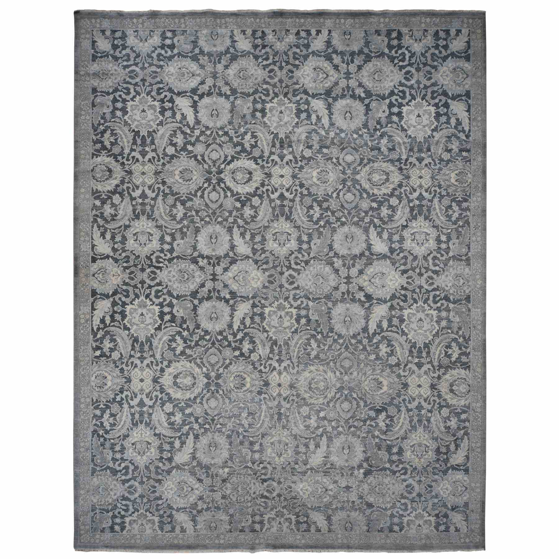 Oushak-And-Peshawar-Hand-Knotted-Rug-439765