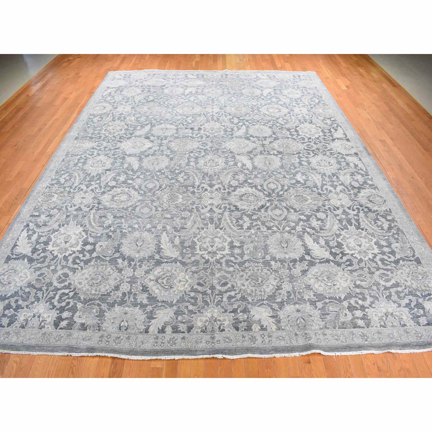 Oushak-And-Peshawar-Hand-Knotted-Rug-439765