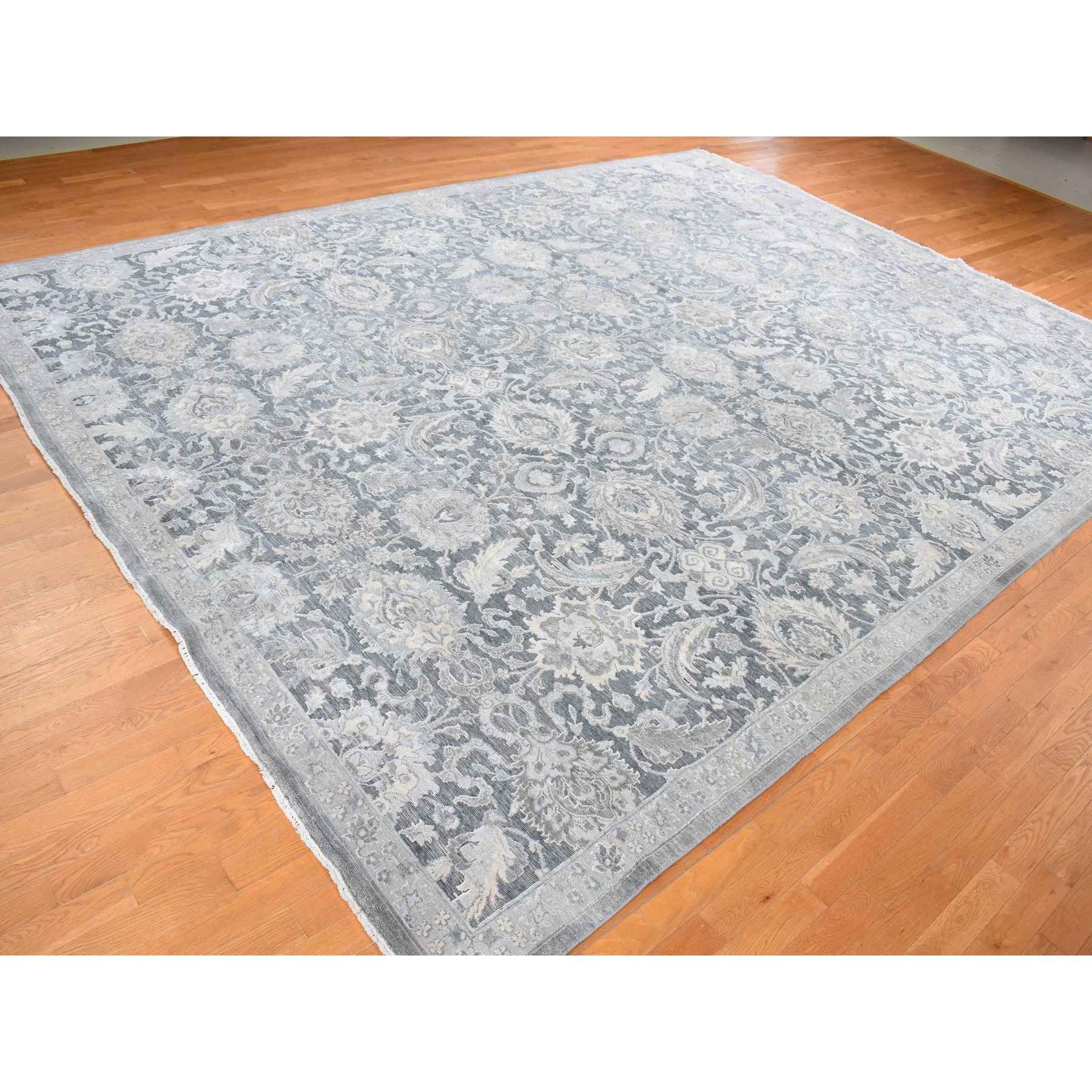 Oushak-And-Peshawar-Hand-Knotted-Rug-439765