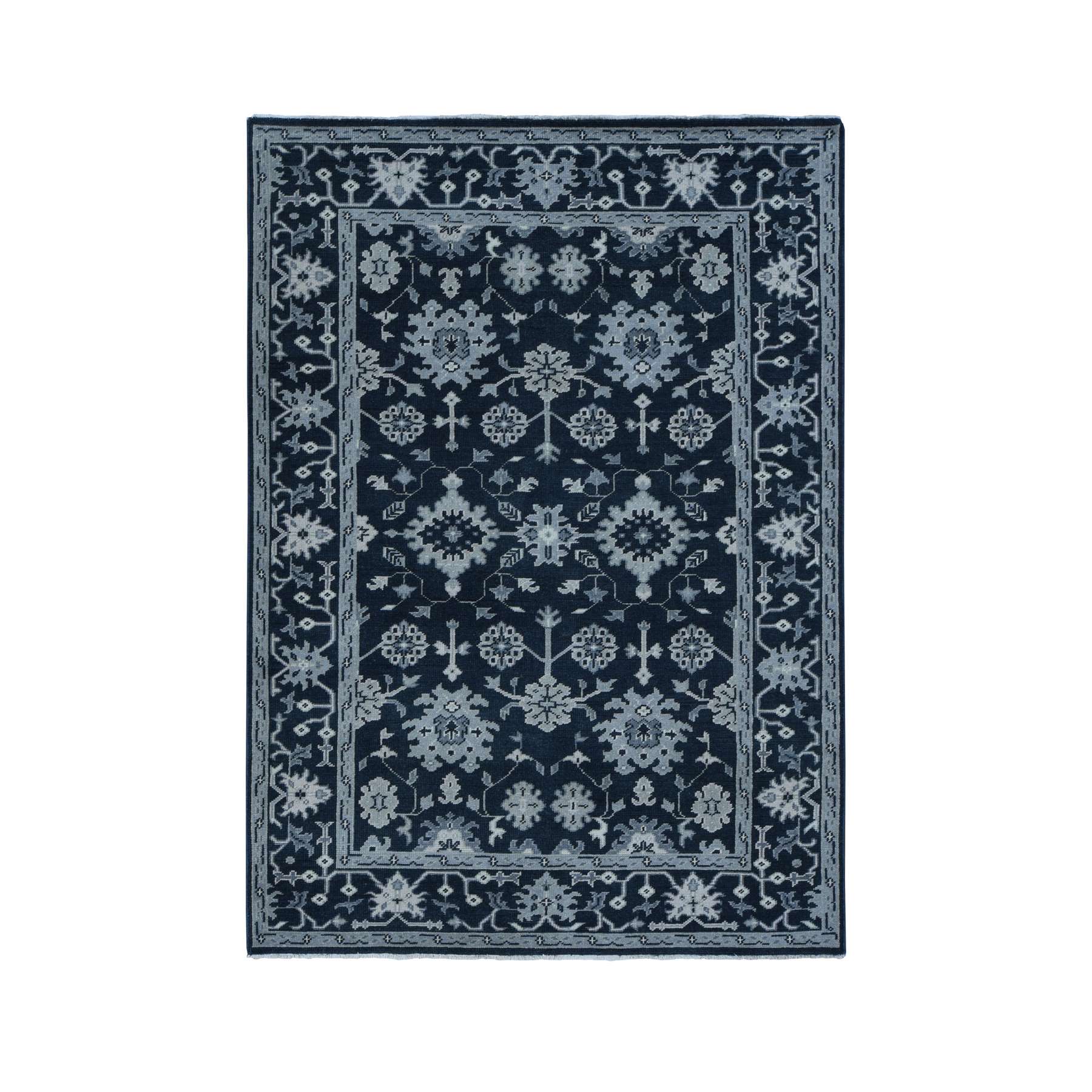 Oushak-And-Peshawar-Hand-Knotted-Rug-439910