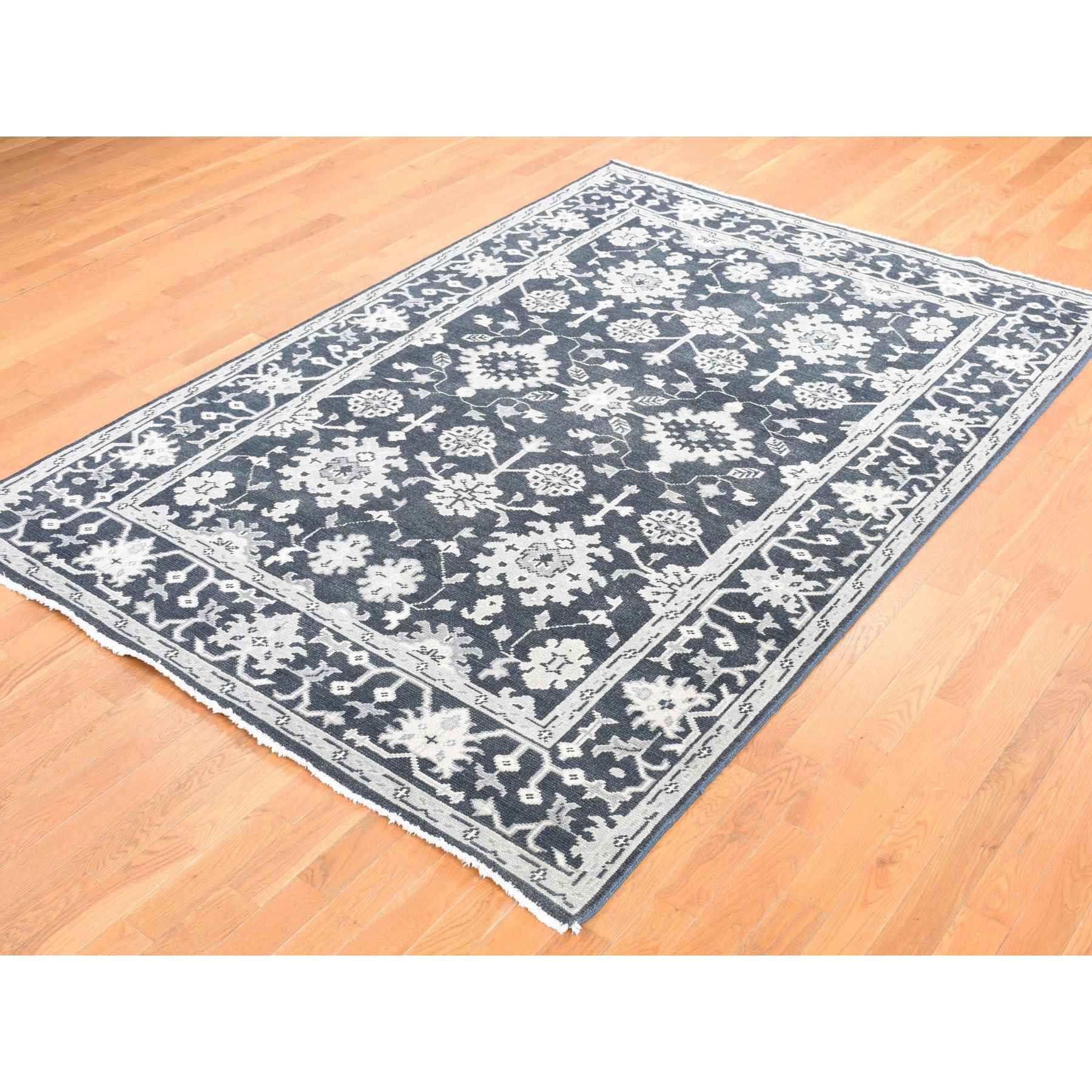 Oushak-And-Peshawar-Hand-Knotted-Rug-439910