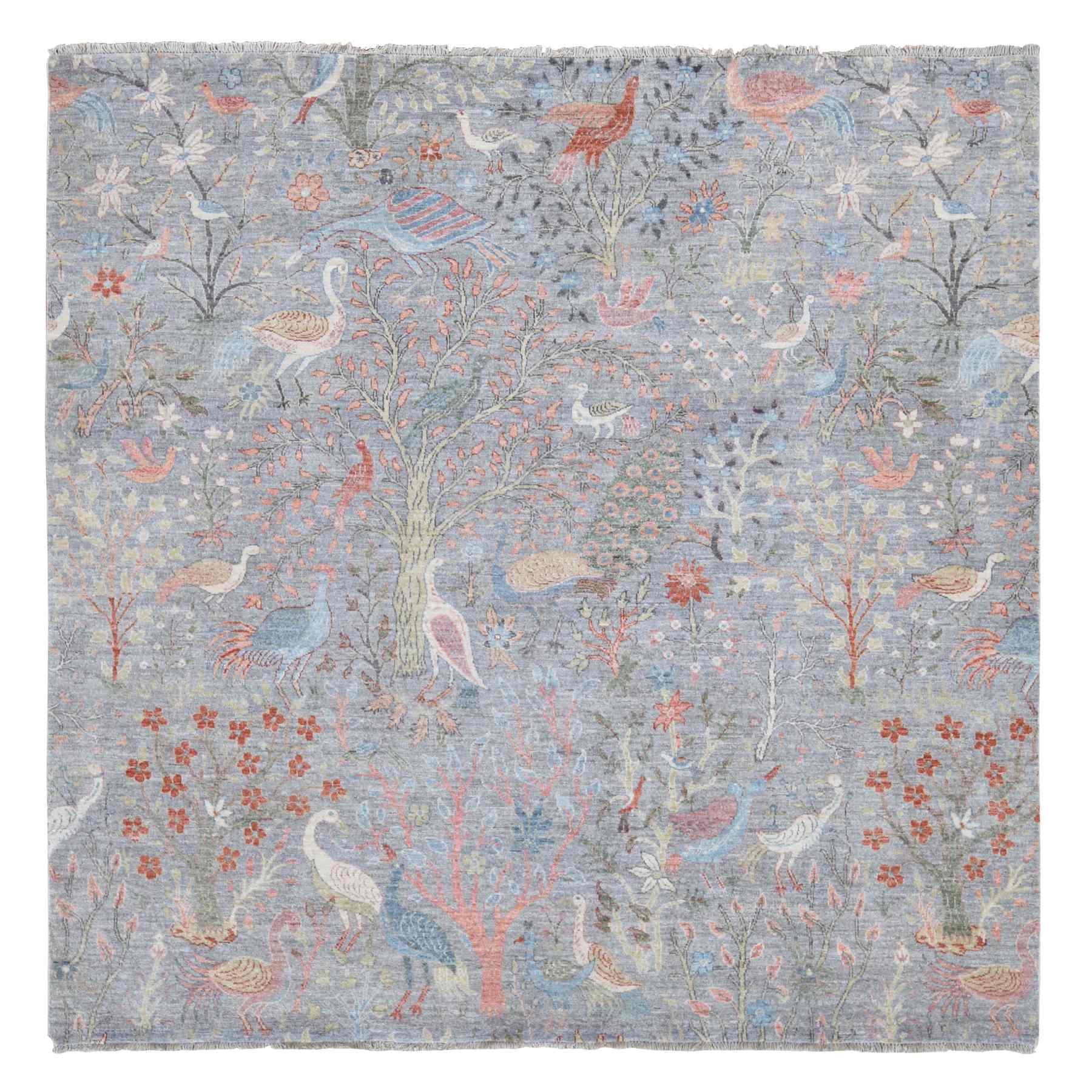 Oushak-And-Peshawar-Hand-Knotted-Rug-439980