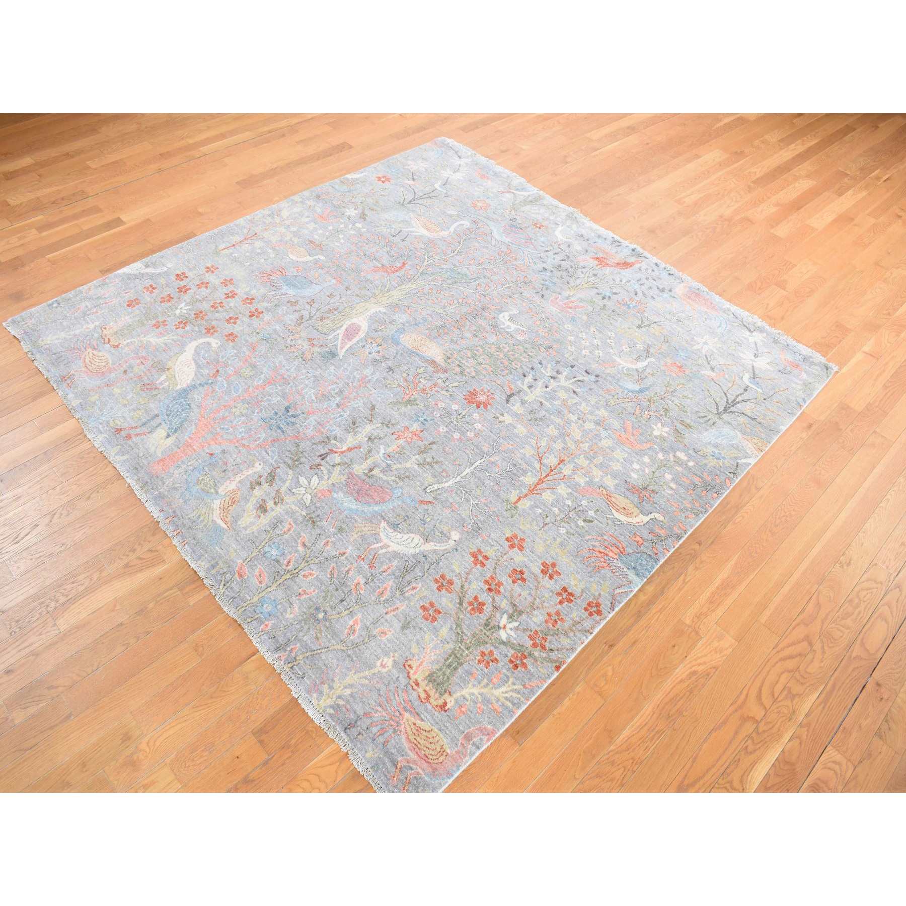 Oushak-And-Peshawar-Hand-Knotted-Rug-439980