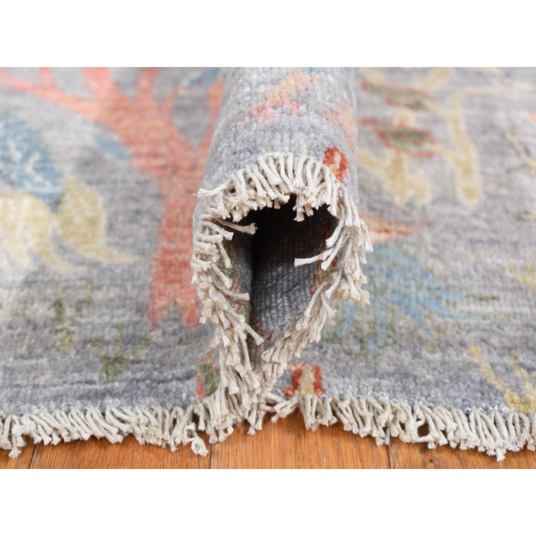 Oushak-And-Peshawar-Hand-Knotted-Rug-439980