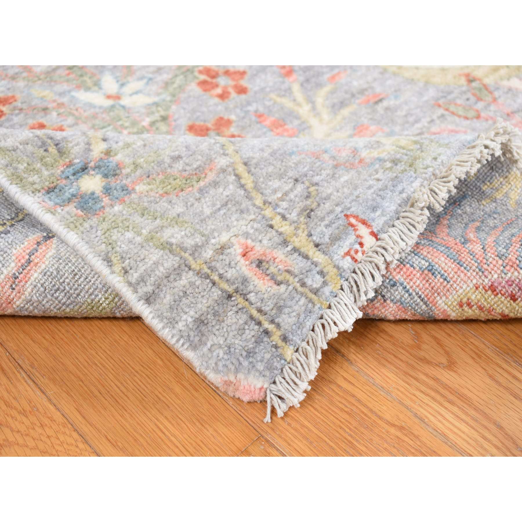 Oushak-And-Peshawar-Hand-Knotted-Rug-439980