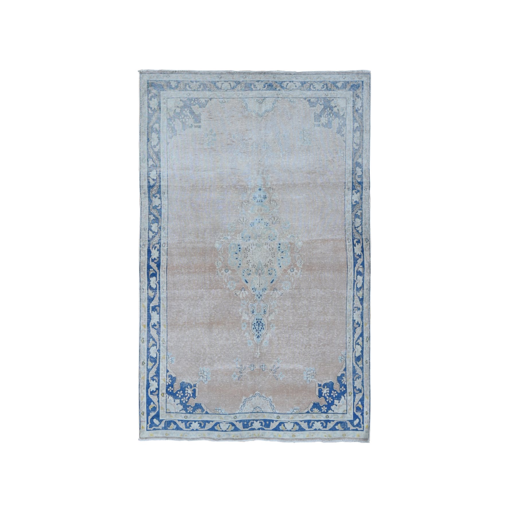 Overdyed-Vintage-Hand-Knotted-Rug-439650