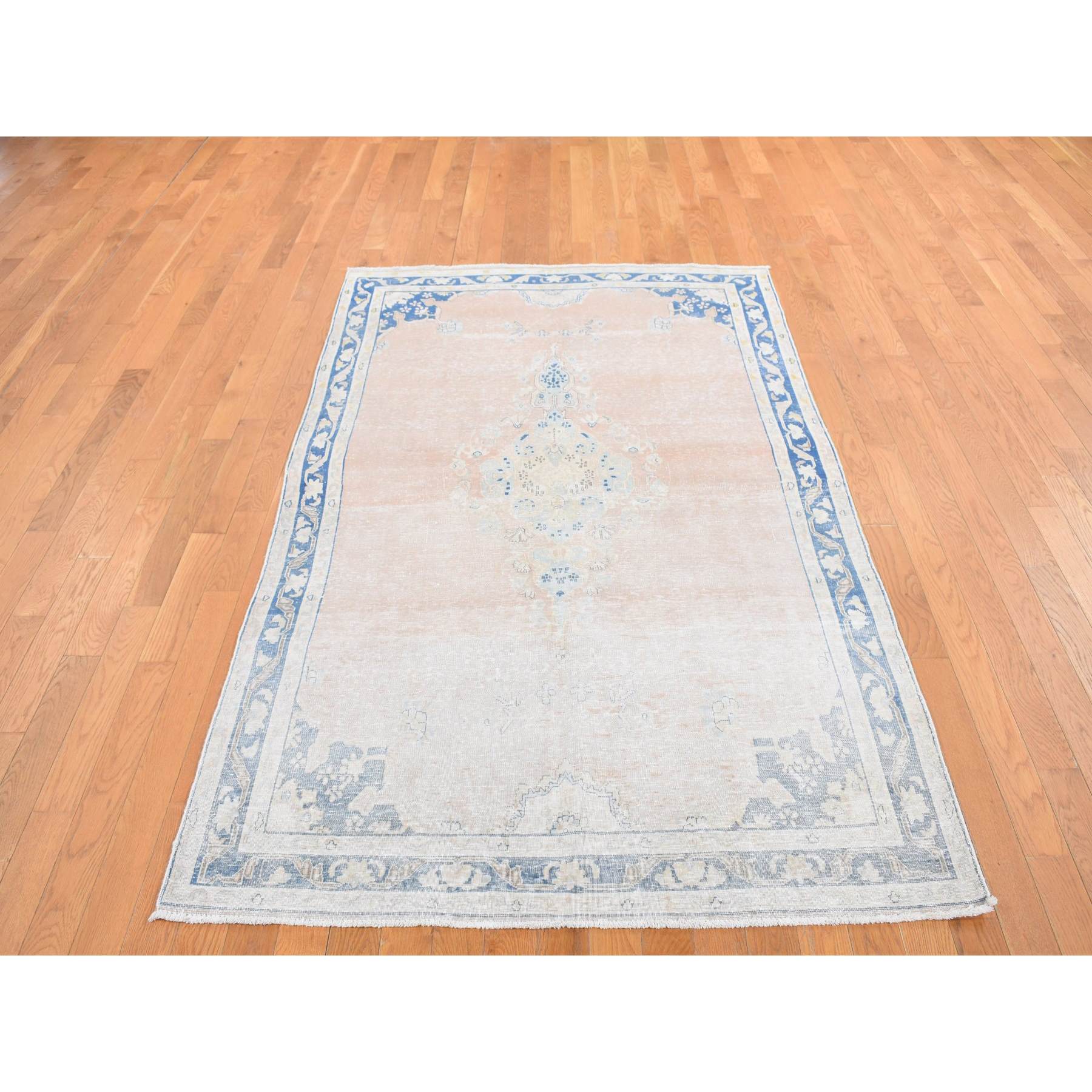 Overdyed-Vintage-Hand-Knotted-Rug-439650