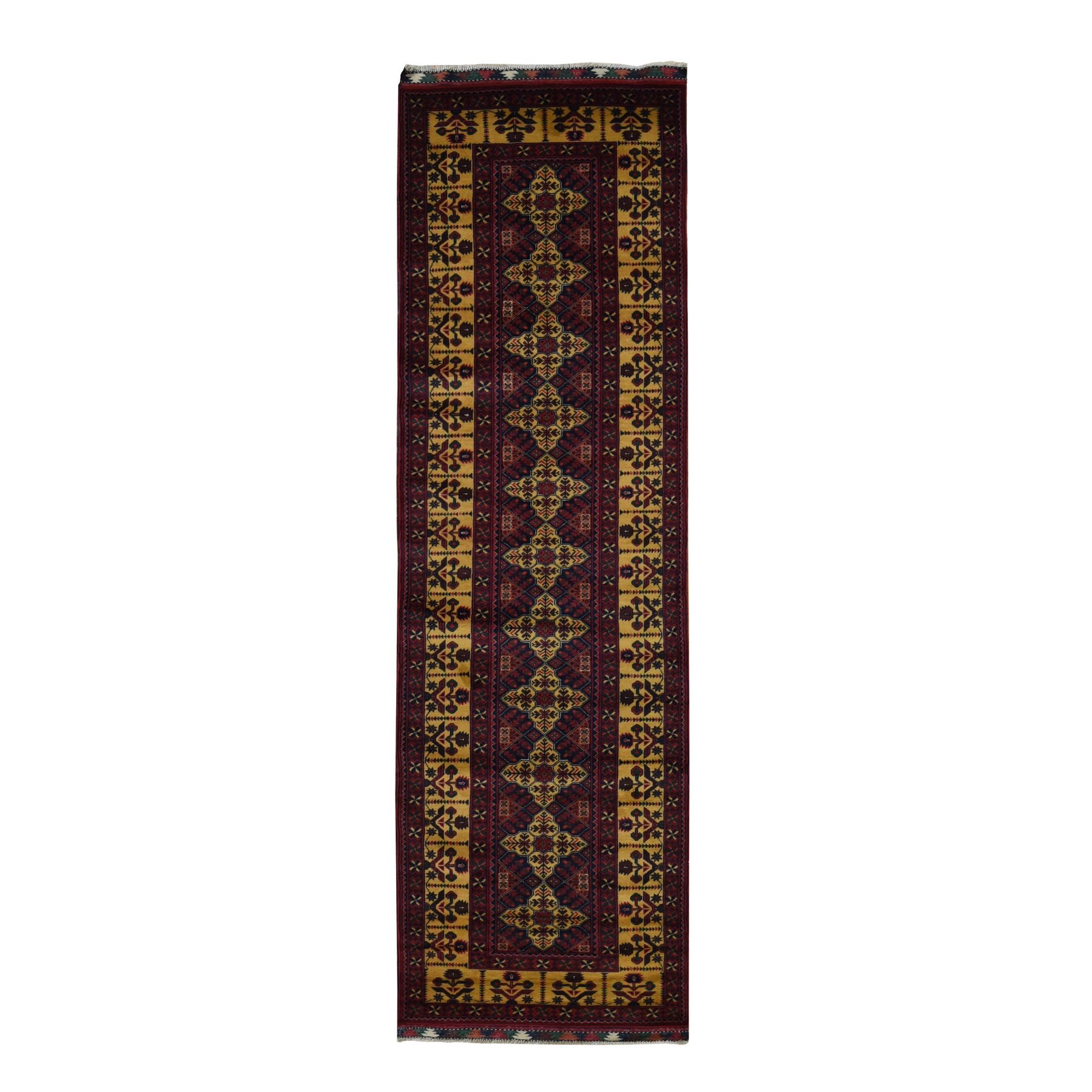 Tribal-Geometric-Hand-Knotted-Rug-438085