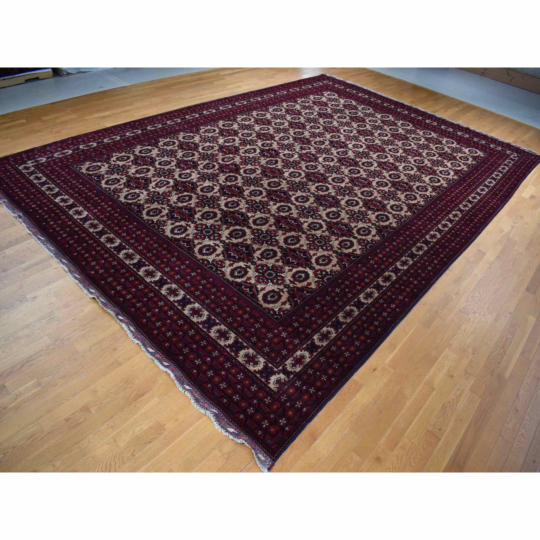 Tribal-Geometric-Hand-Knotted-Rug-438350