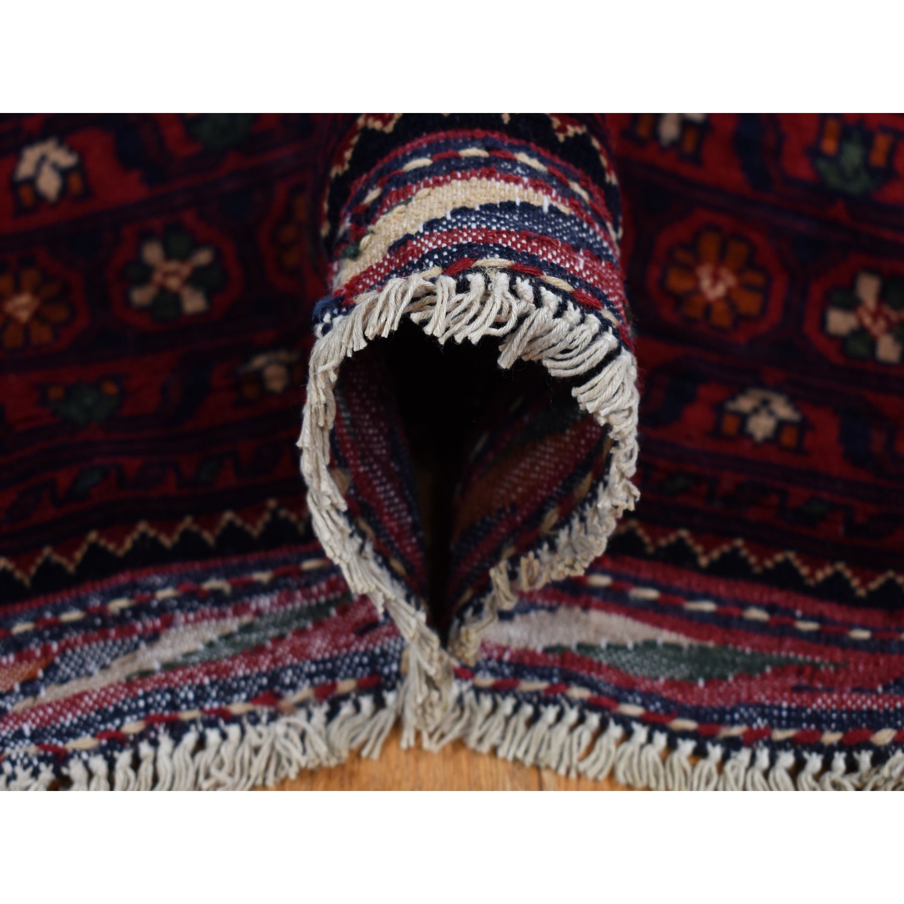 Tribal-Geometric-Hand-Knotted-Rug-438350