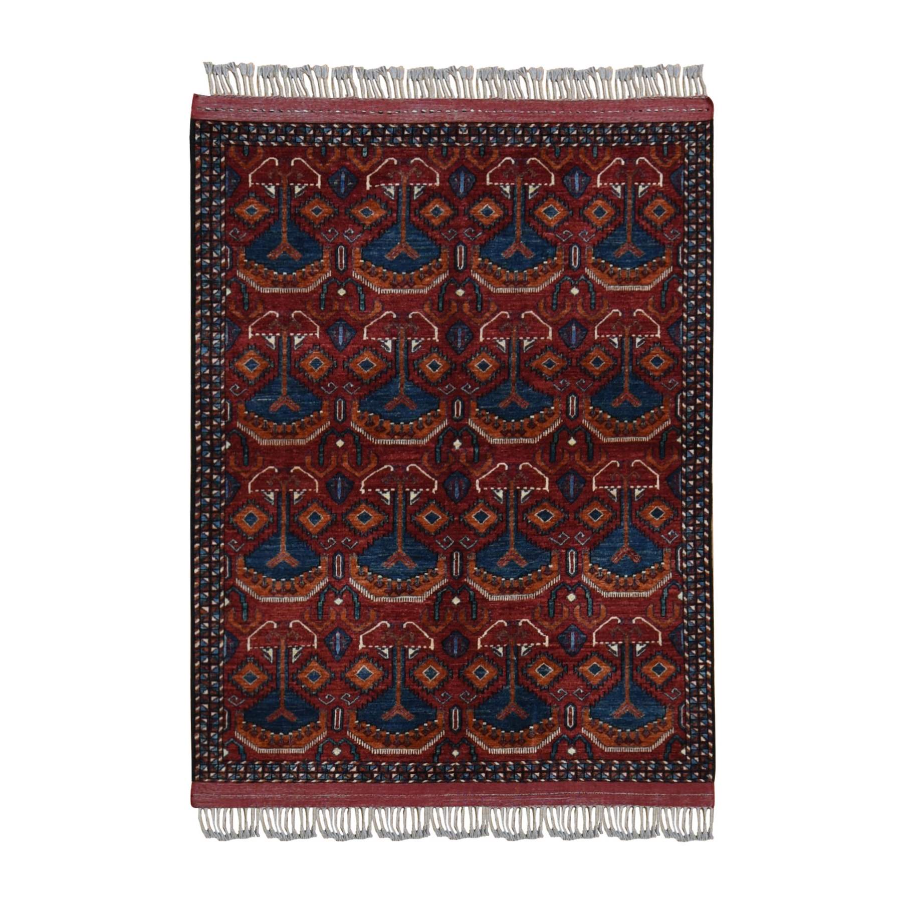 Tribal-Geometric-Hand-Knotted-Rug-438660