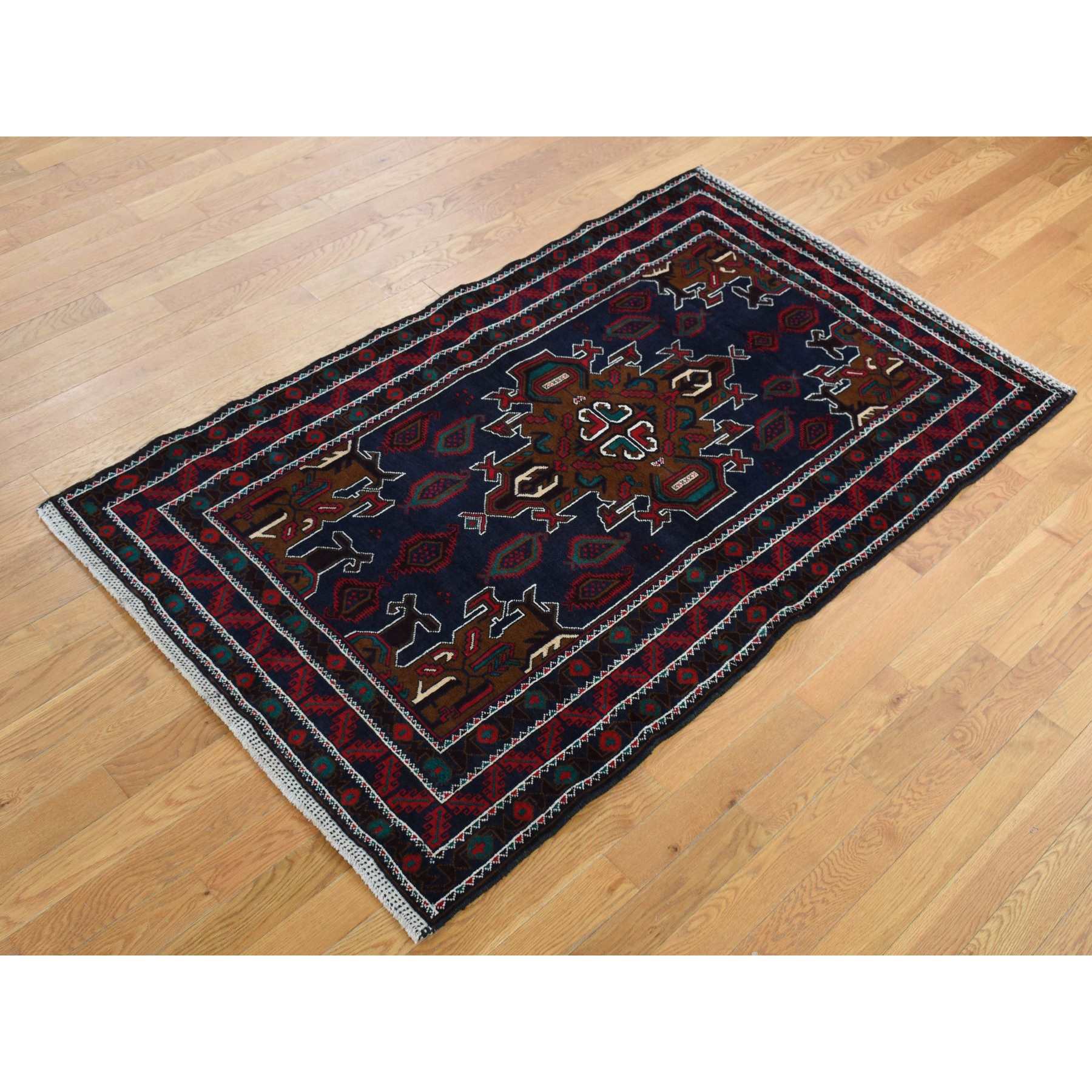 Tribal-Geometric-Hand-Knotted-Rug-438675