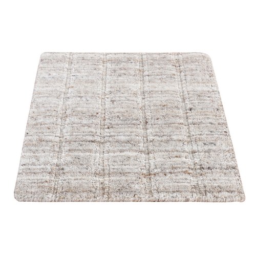 Goose Gray, 100% Wool, Hand Loomed, Thick and Soft, Modern Design, Oriental 