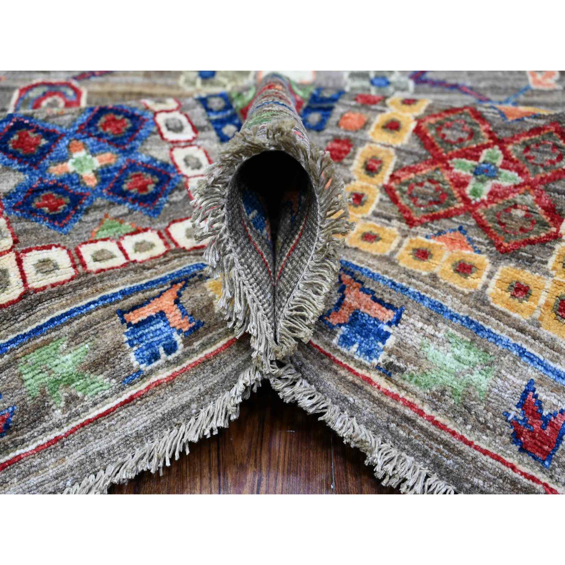 Oushak-And-Peshawar-Hand-Knotted-Rug-440965