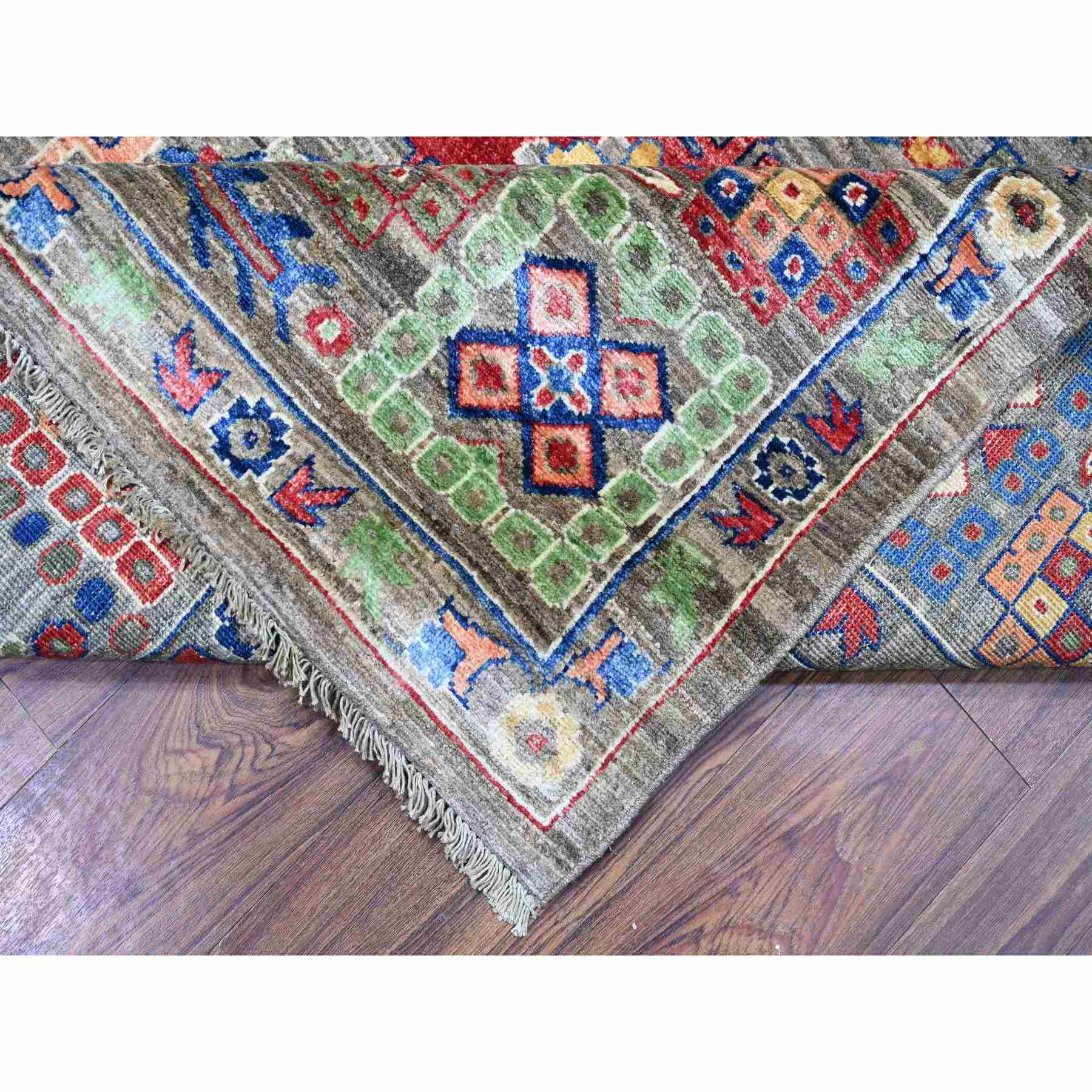 Oushak-And-Peshawar-Hand-Knotted-Rug-440965