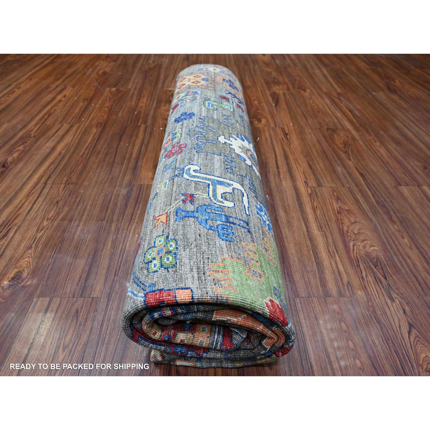 Oushak-And-Peshawar-Hand-Knotted-Rug-440965
