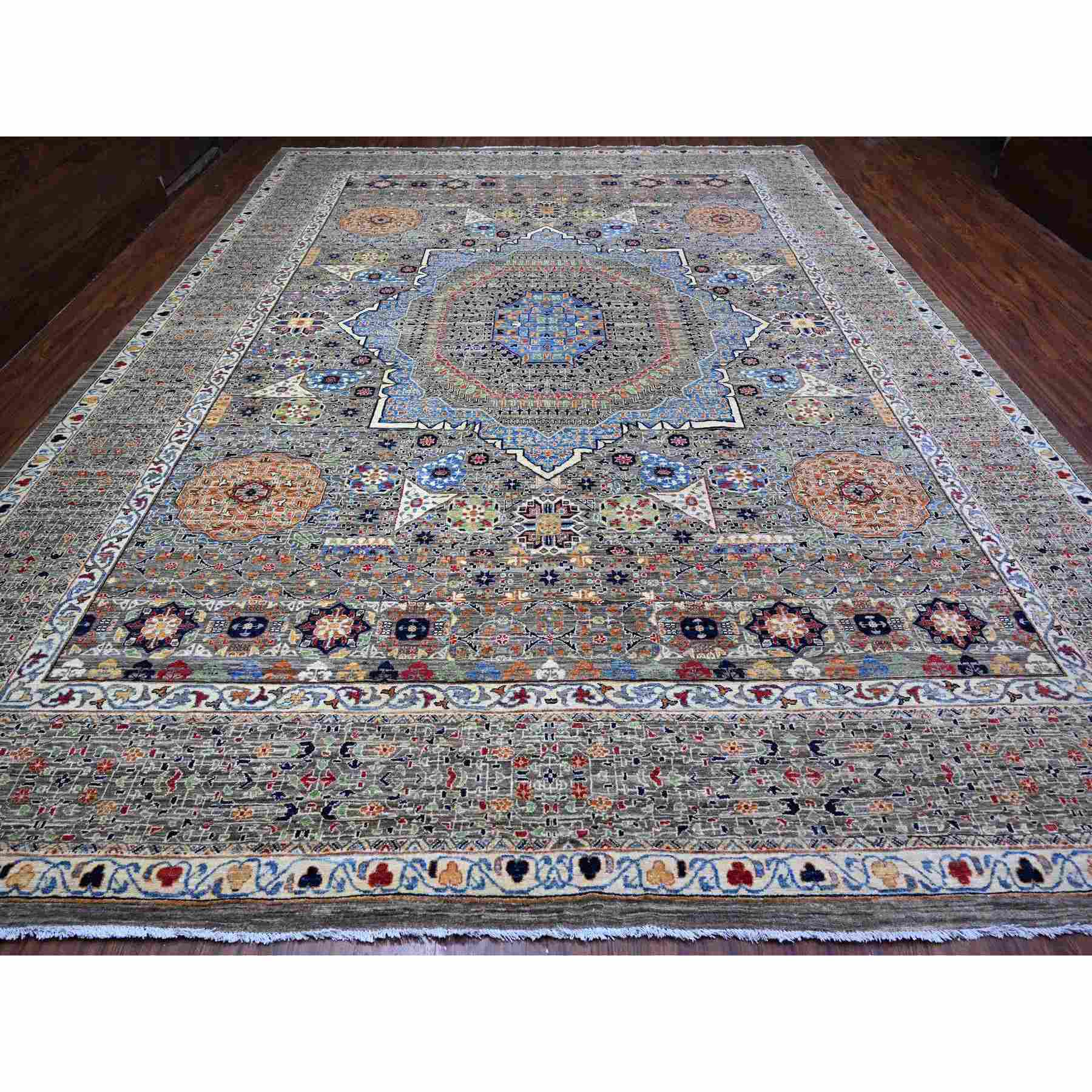 Oushak-And-Peshawar-Hand-Knotted-Rug-441035