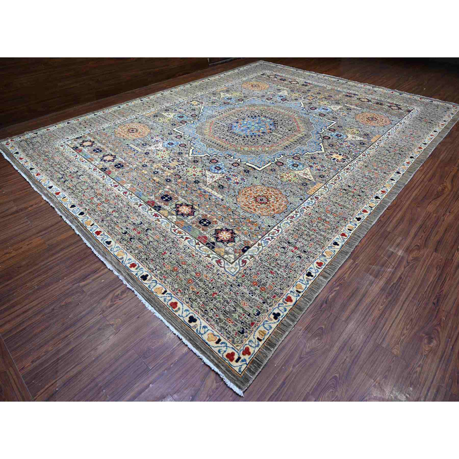 Oushak-And-Peshawar-Hand-Knotted-Rug-441035