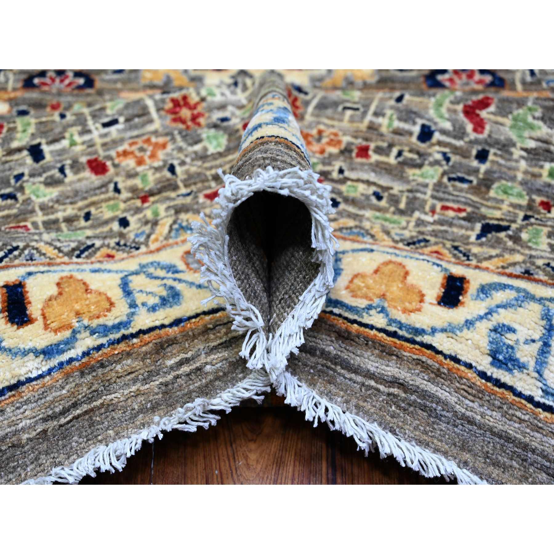 Oushak-And-Peshawar-Hand-Knotted-Rug-441035