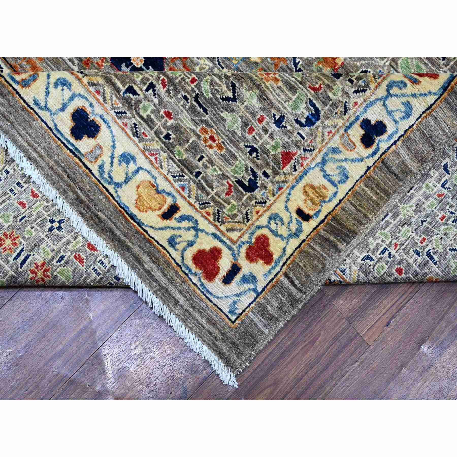 Oushak-And-Peshawar-Hand-Knotted-Rug-441035