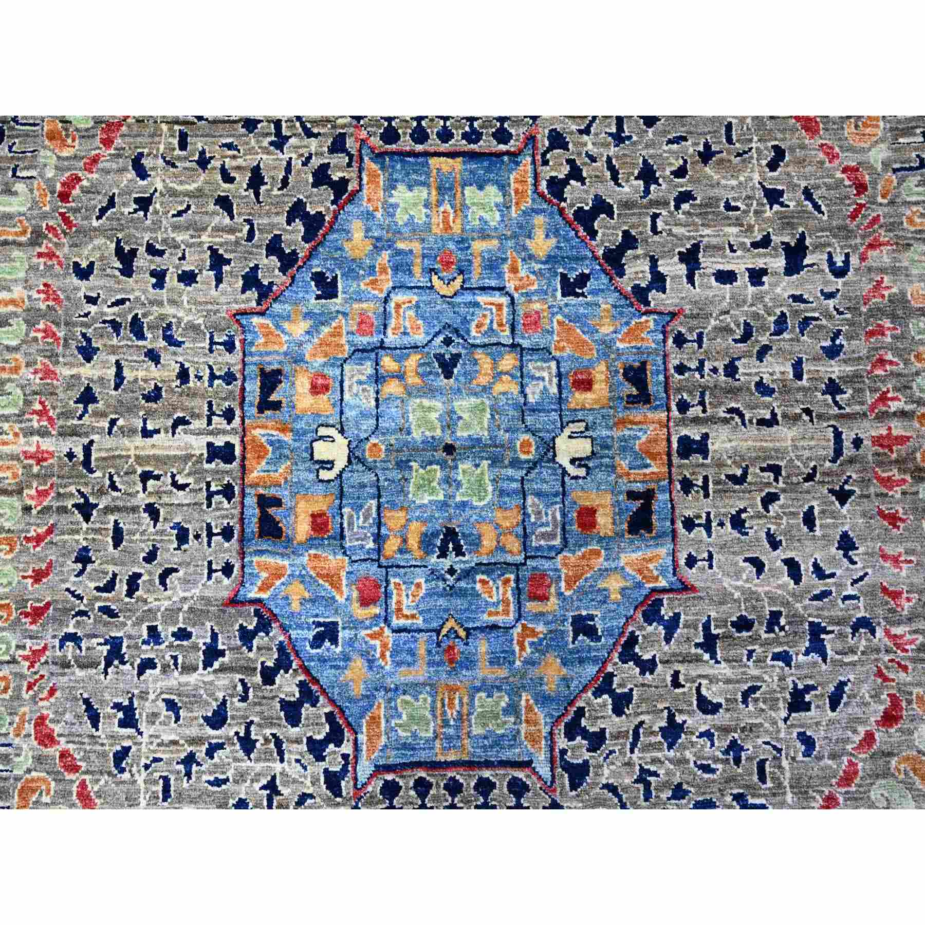 Oushak-And-Peshawar-Hand-Knotted-Rug-441035