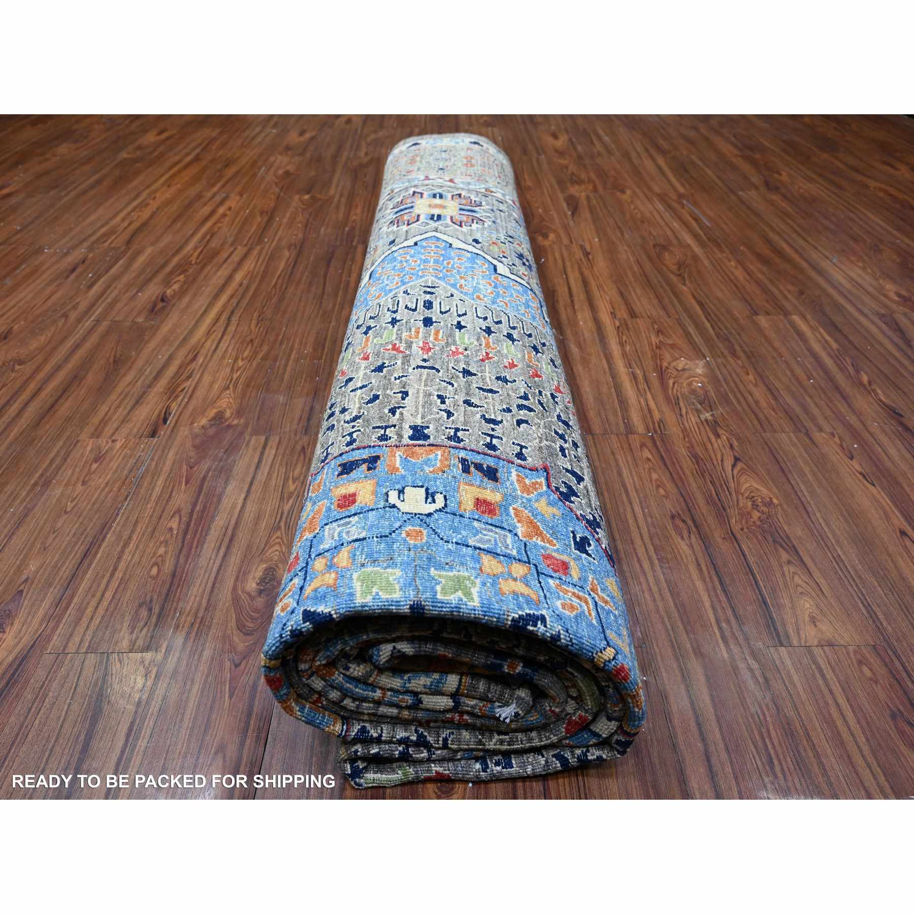 Oushak-And-Peshawar-Hand-Knotted-Rug-441035