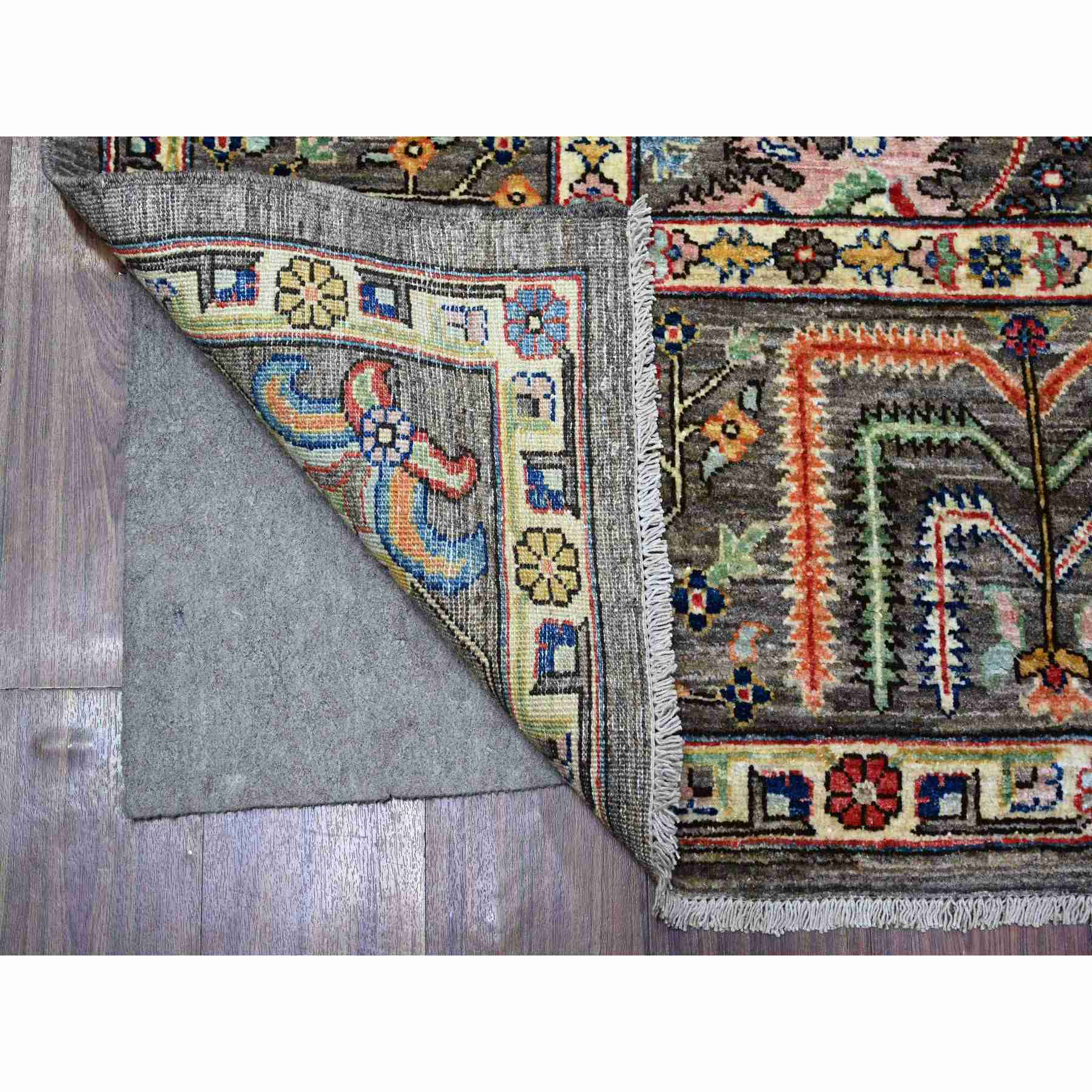 Oushak-And-Peshawar-Hand-Knotted-Rug-441340
