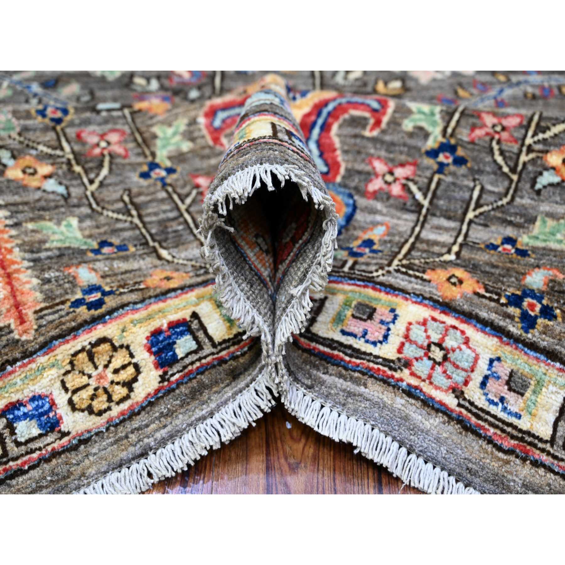 Oushak-And-Peshawar-Hand-Knotted-Rug-441340