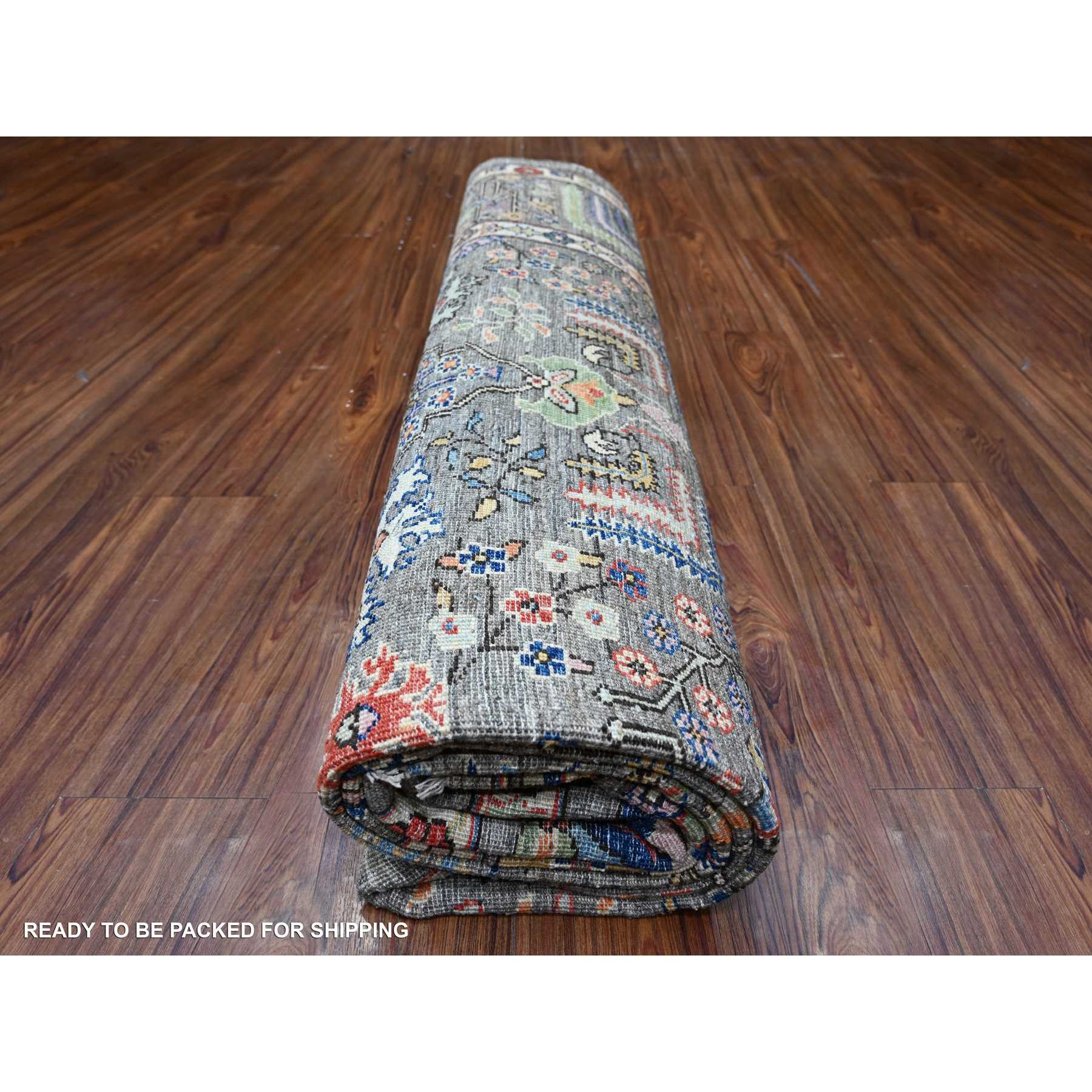 Oushak-And-Peshawar-Hand-Knotted-Rug-441340