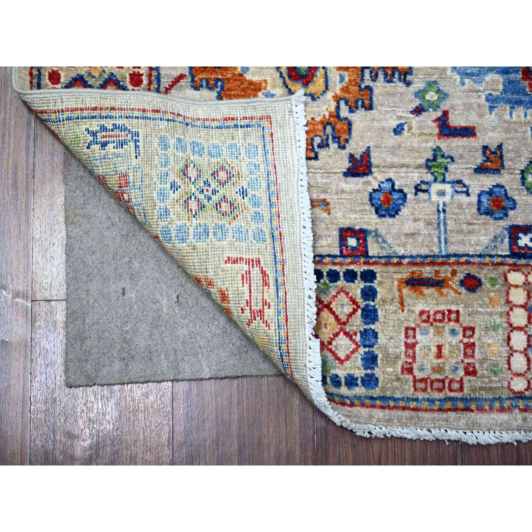 Oushak-And-Peshawar-Hand-Knotted-Rug-441705
