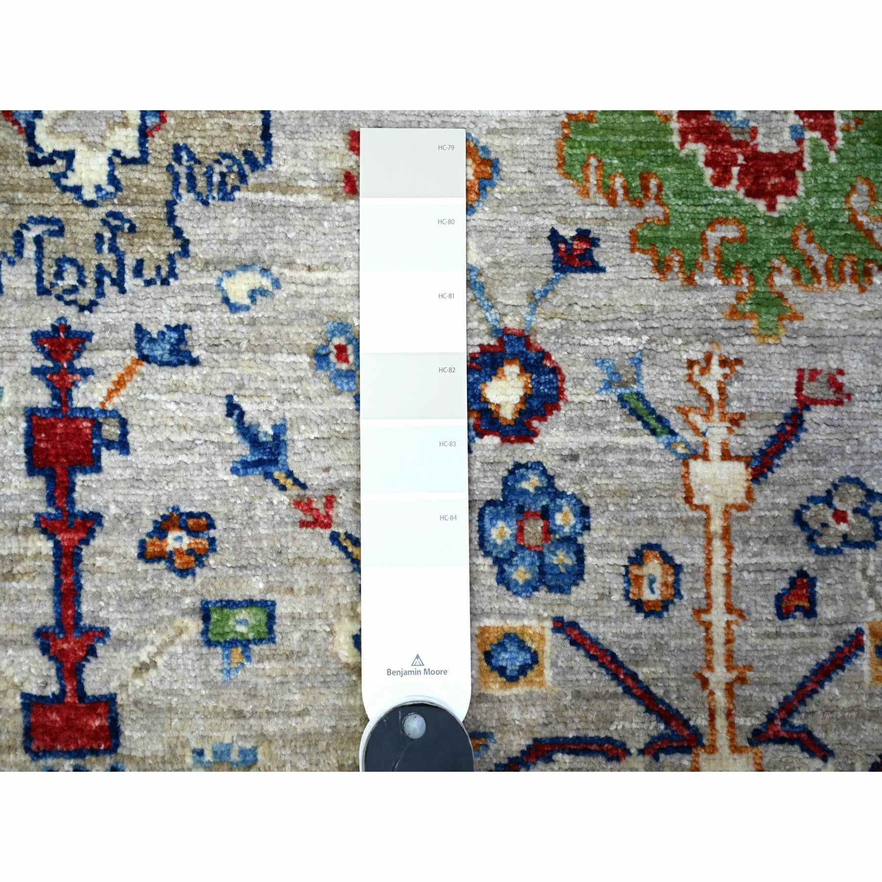 Oushak-And-Peshawar-Hand-Knotted-Rug-441705