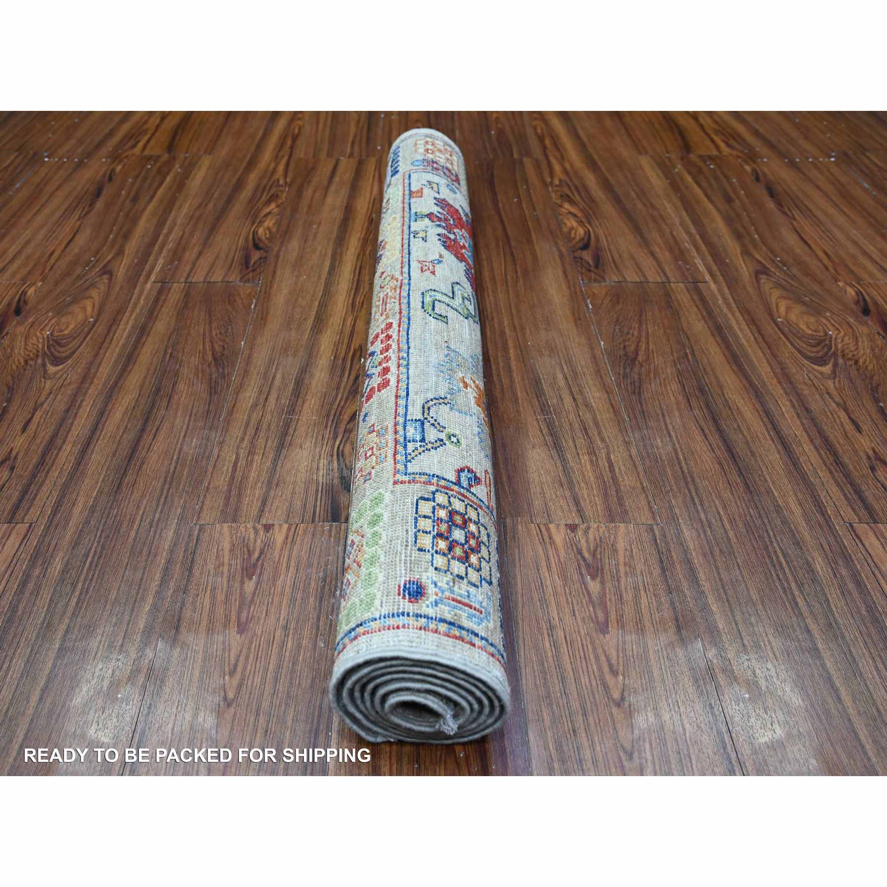 Oushak-And-Peshawar-Hand-Knotted-Rug-441705