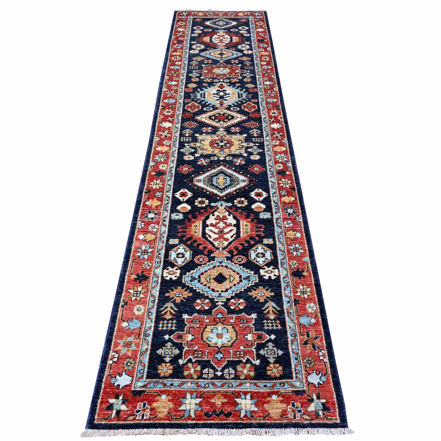 Oushak-And-Peshawar-Hand-Knotted-Rug-442015