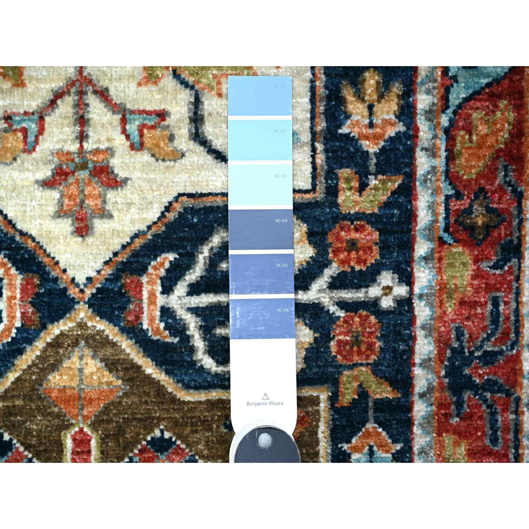 Oushak-And-Peshawar-Hand-Knotted-Rug-442040