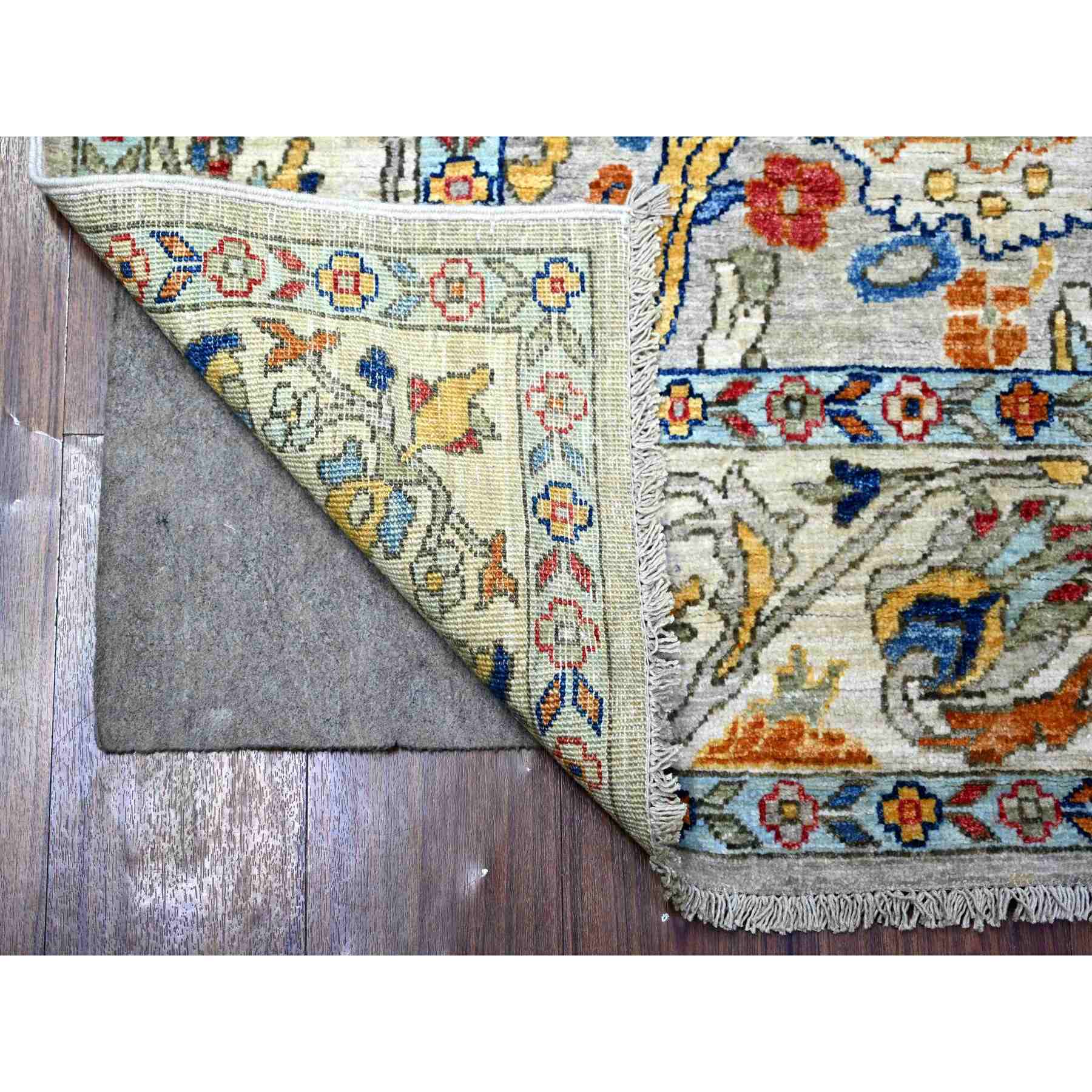Oushak-And-Peshawar-Hand-Knotted-Rug-442055