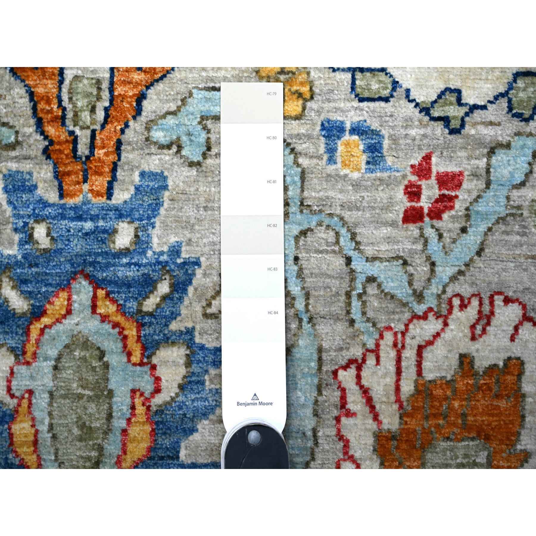 Oushak-And-Peshawar-Hand-Knotted-Rug-442055