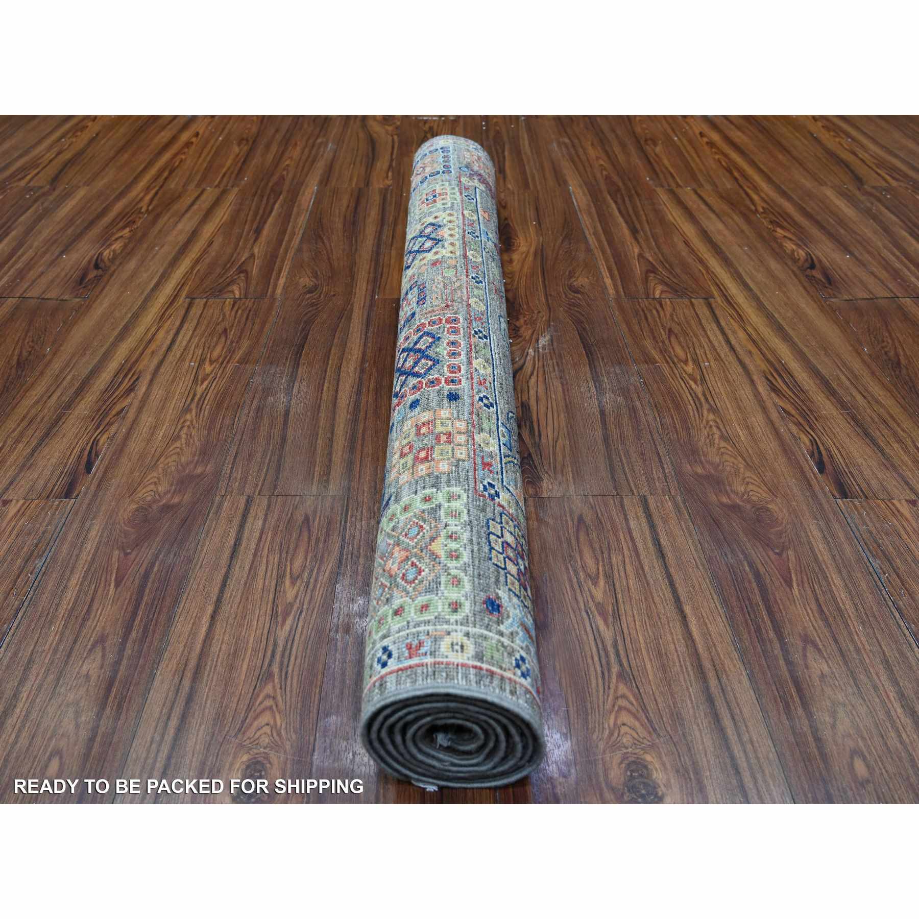 Oushak-And-Peshawar-Hand-Knotted-Rug-442405