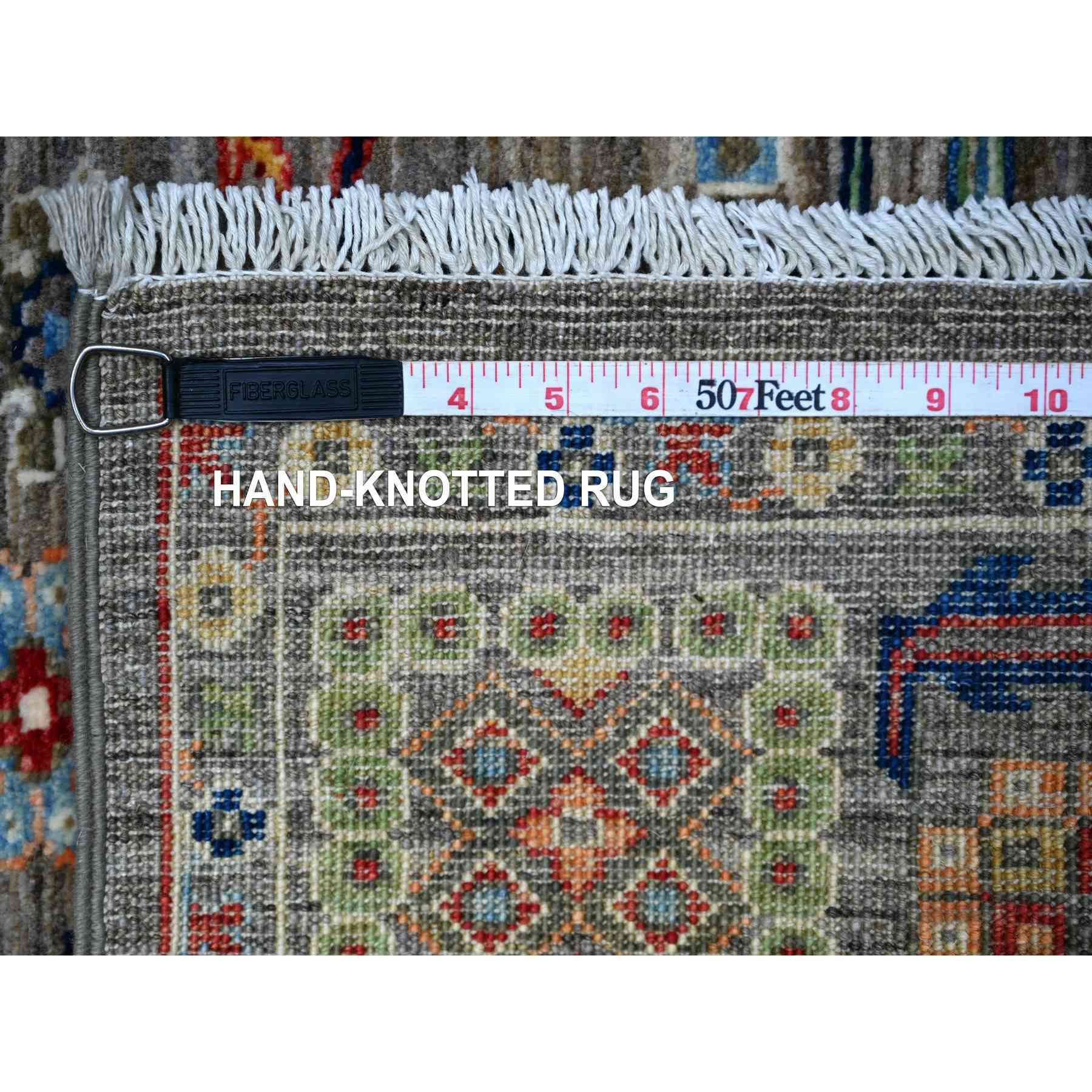 Oushak-And-Peshawar-Hand-Knotted-Rug-442405
