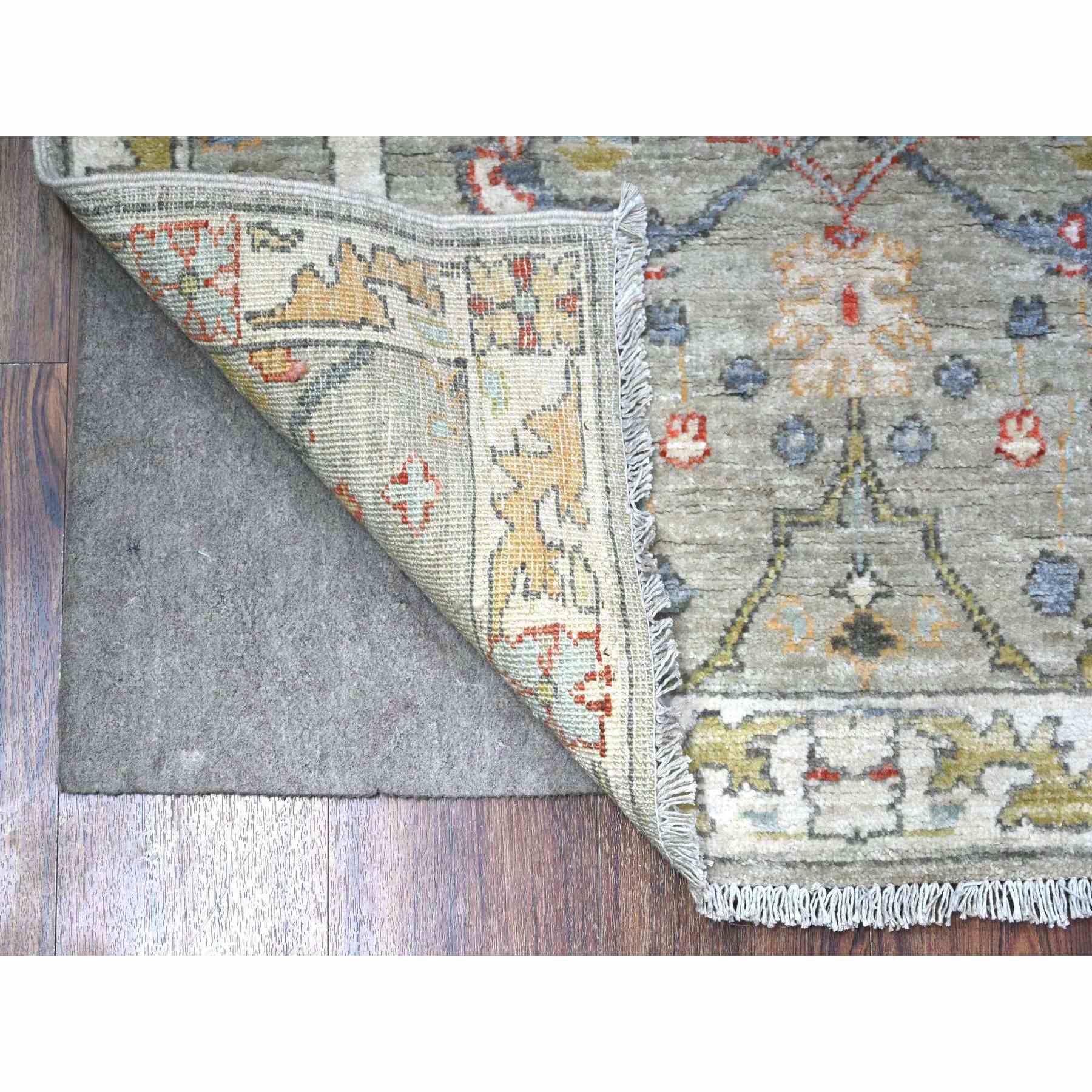 Oushak-And-Peshawar-Hand-Knotted-Rug-442485