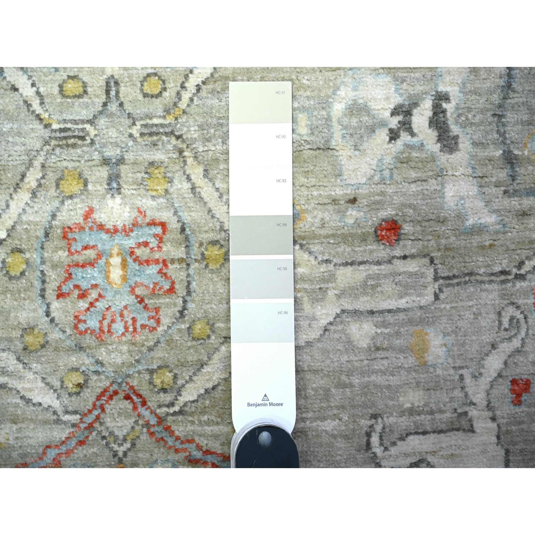 Oushak-And-Peshawar-Hand-Knotted-Rug-442485