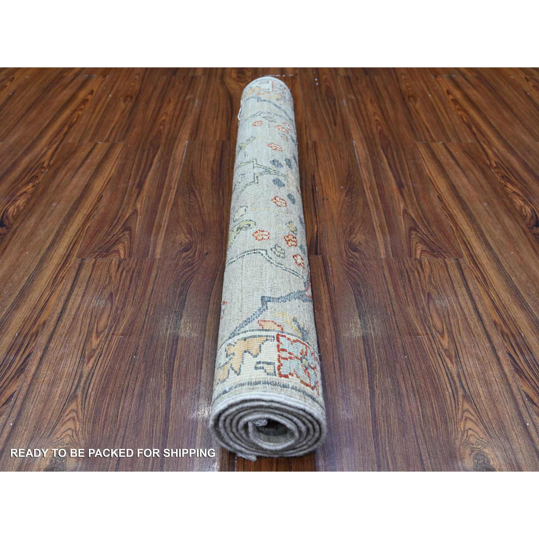 Oushak-And-Peshawar-Hand-Knotted-Rug-442485