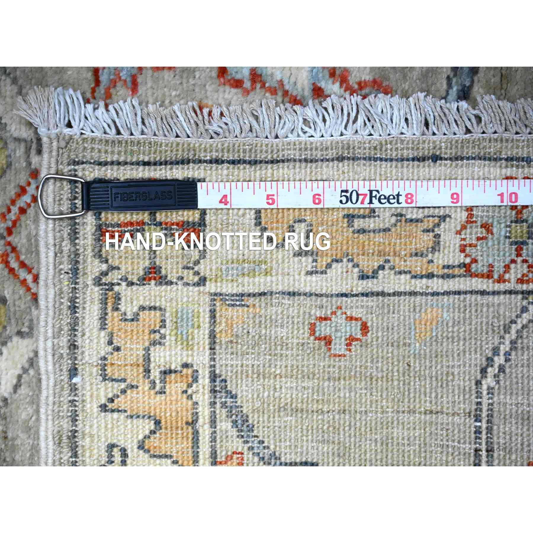 Oushak-And-Peshawar-Hand-Knotted-Rug-442485