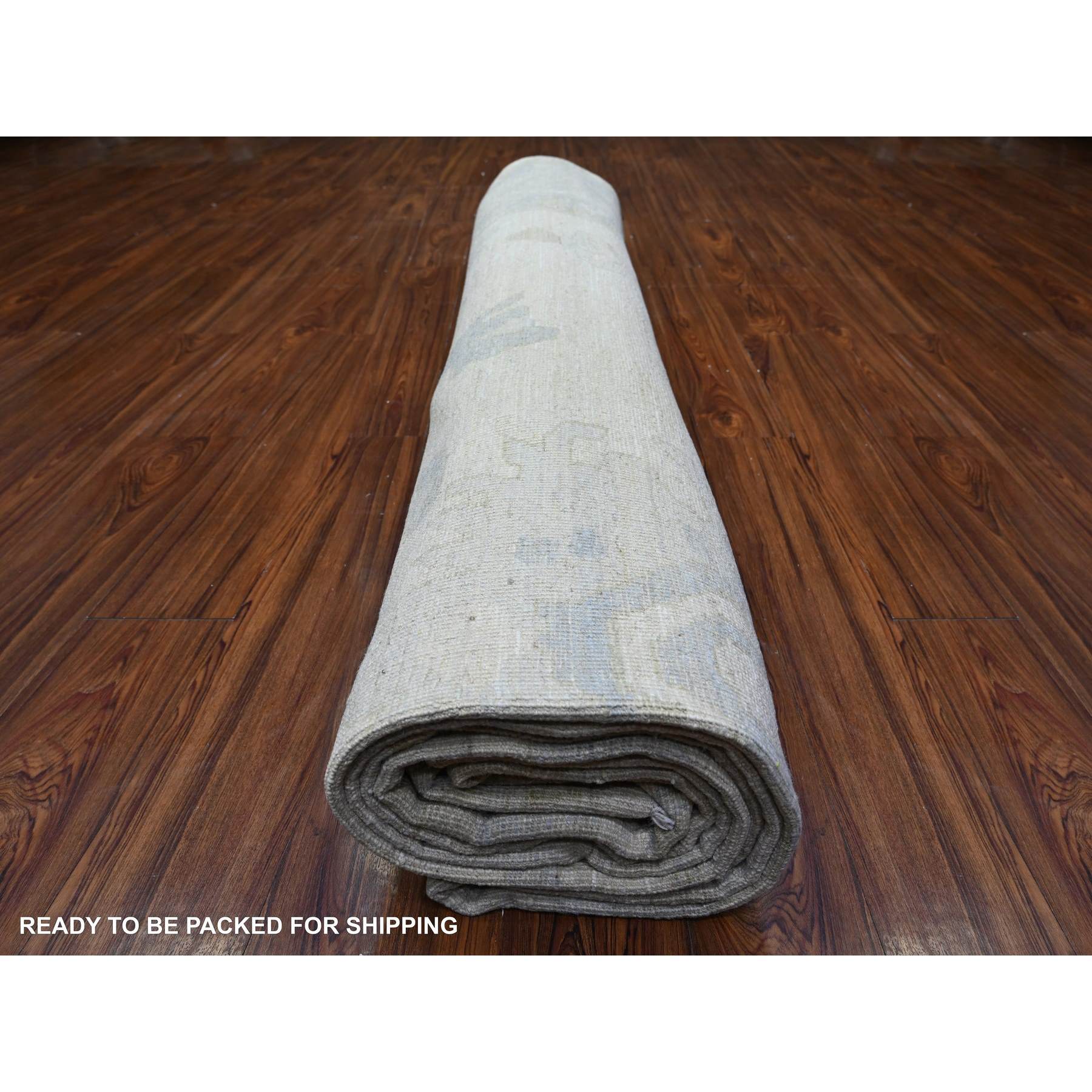Oushak-And-Peshawar-Hand-Knotted-Rug-440085