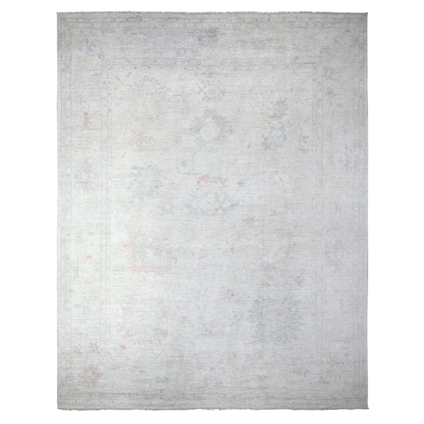 Oushak-And-Peshawar-Hand-Knotted-Rug-440130