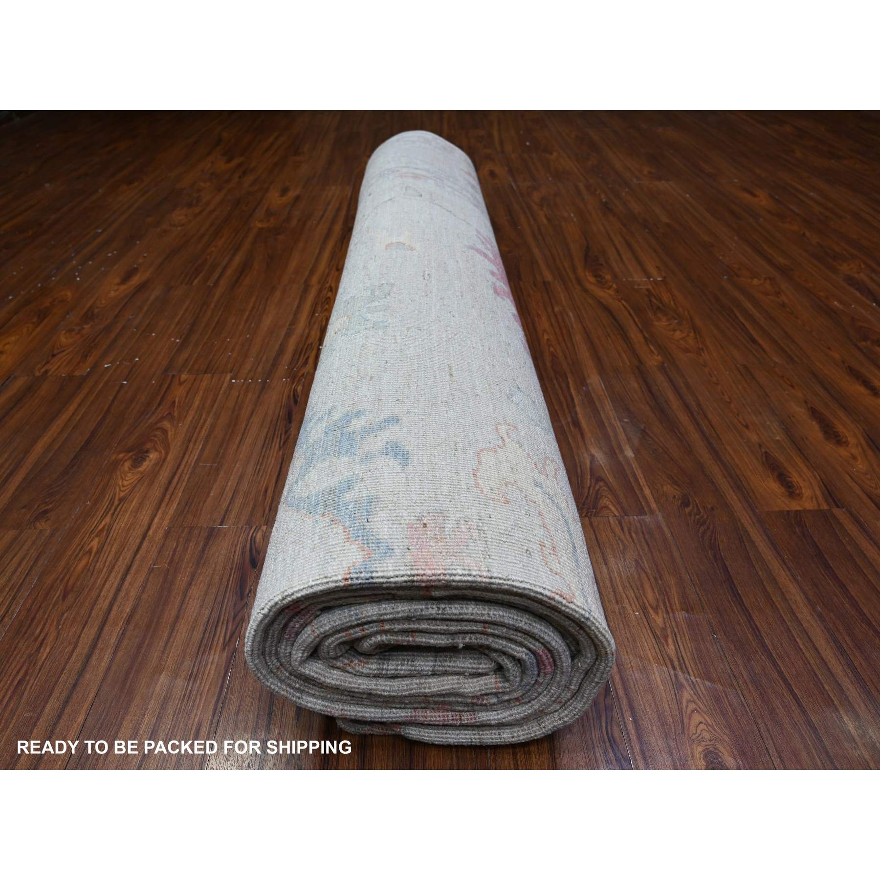 Oushak-And-Peshawar-Hand-Knotted-Rug-440130