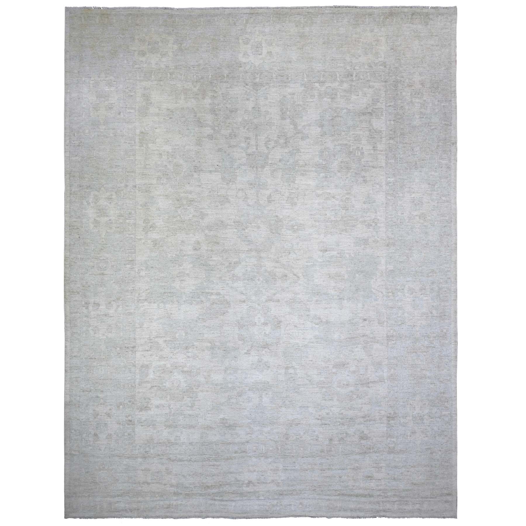 Oushak-And-Peshawar-Hand-Knotted-Rug-440135