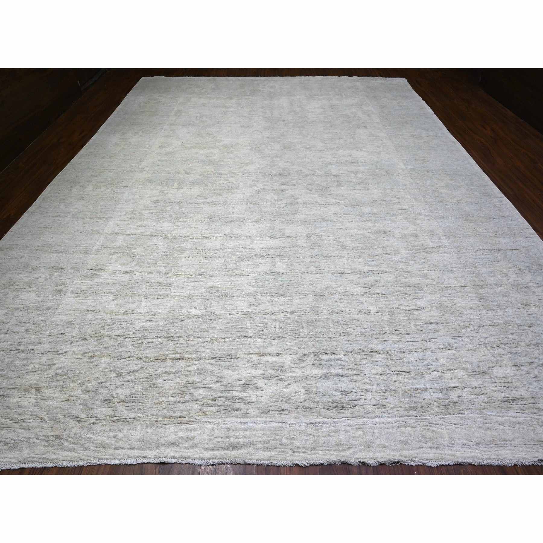 Oushak-And-Peshawar-Hand-Knotted-Rug-440135