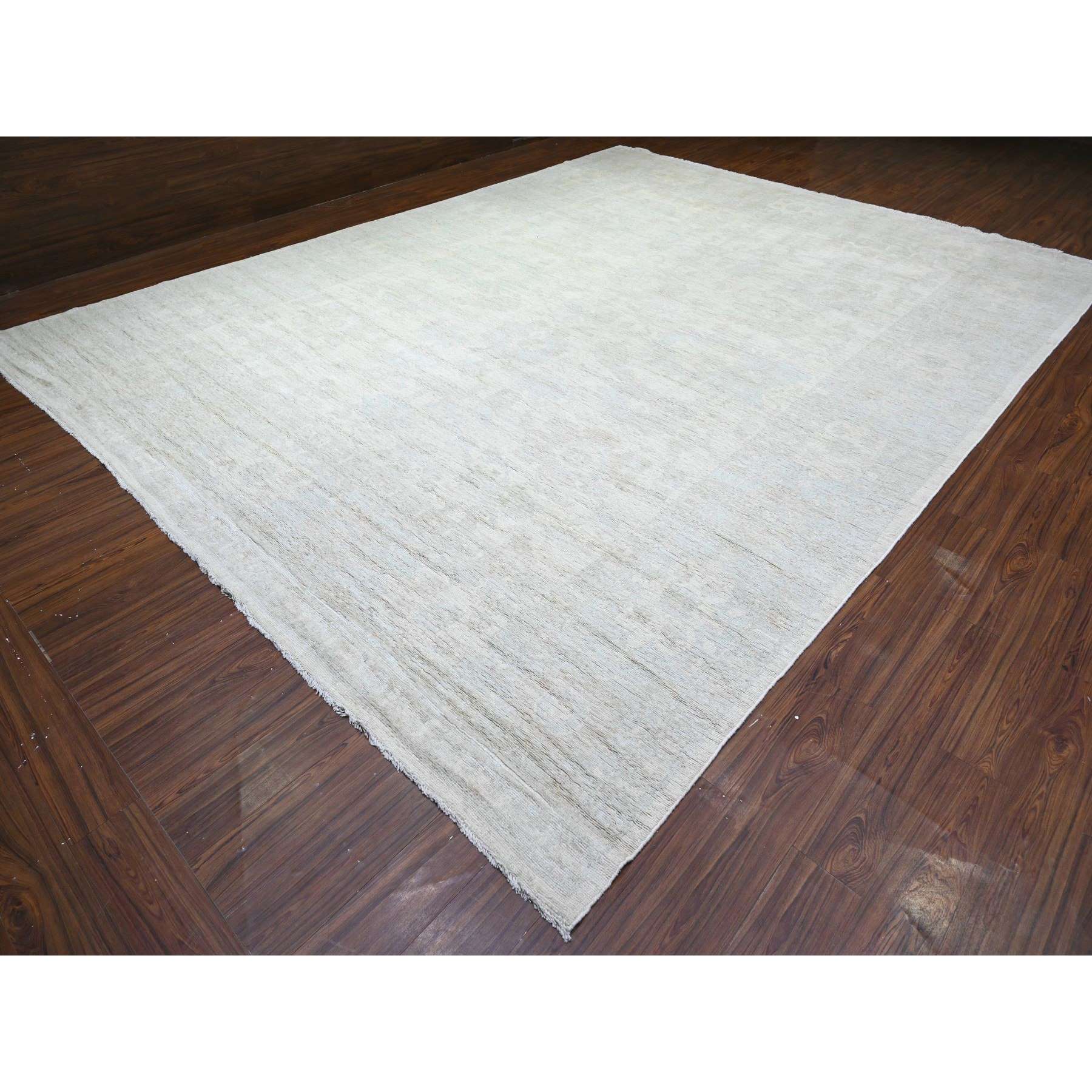 Oushak-And-Peshawar-Hand-Knotted-Rug-440135